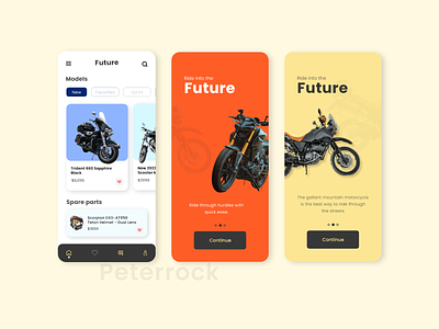 Motorcycle store mobile app design best ui design ecommerce app motorbike app