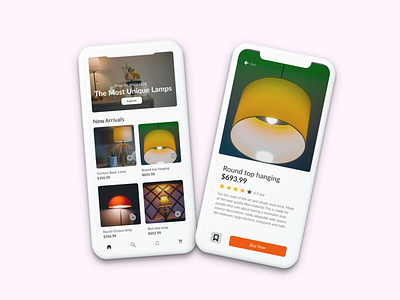 LAMP STORE MOBILE APP flutter interior decoration app mobile app