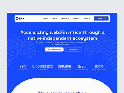 Web3 Landing Page Redesign africa blockchain crypto landing page web2 web3