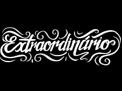 Extraordinary brush custom handmade script type