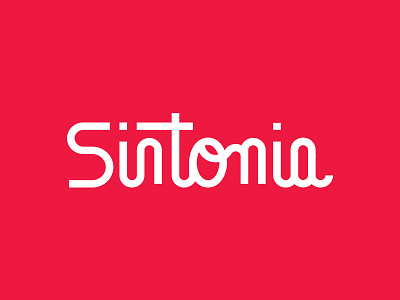 Sintonia lettering logo script