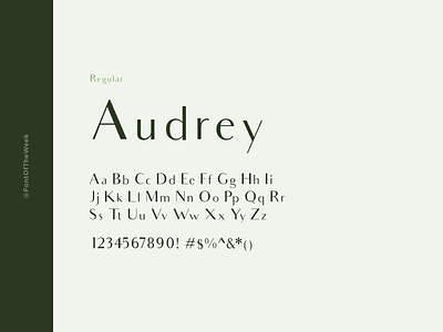 Audrey app design design design inspiration font font inspiration font of the week fotw free fonts free typeface google fonts graphic design interface type inspiration typeface typography ui user experience user interface ux web design