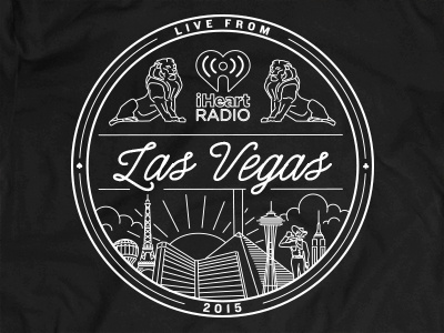 iHeartRadio Music Festival T-Shirt Design iheartradio illustration las vegas tshirt design