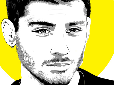 Zayn Malik Digital Illustration digital illustration digital painting illustration photoshop portrait zayn mailk