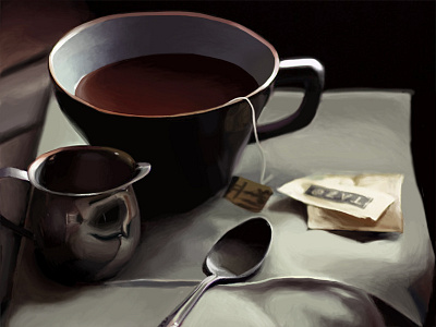 Tea Digital Painting