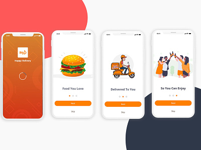 Food Delivery App Design app design branding design mobile app design mockups ui design wireframes