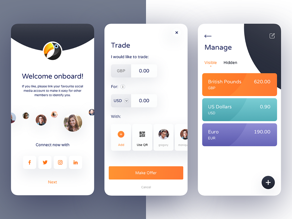 TouchPay App Design by RT TECH SOLUTIONS on Dribbble