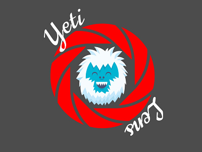 Yeti Lens Logo. adobe illustrator branding design illustration illustrator logo oversimplified logo simplified logo vector yeti
