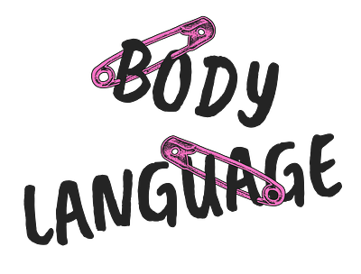 BODY LANGUAGE body language dot work graphic design illustration pho photoshop pink punk stipple