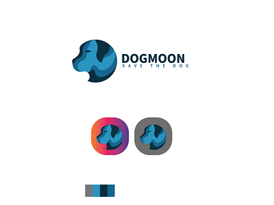 Dogmoon app logo & Branding app branding branding logo minimum design graphic design icon illustration illustrator logo typography