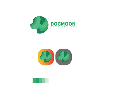 Dogmoon app logo & Branding app branding branding logo minimum design graphic design icon illustration logo typography vector