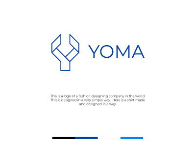 Yoma fashion logo design 3d bra branding design graphic design icon illustration logo typography ui vector