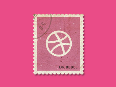 Dribbble stamp