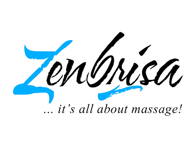 Zenbrisa Logo free massage free massage paid massage logo masage paid massage