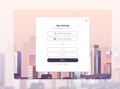 Sign Up Page graphic design illustration ui