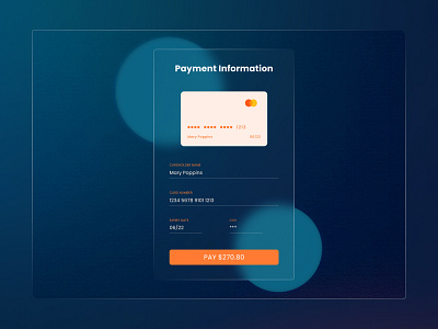 Credit Card Checkout graphic design ui