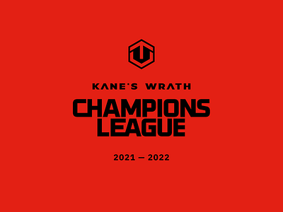 Kane's Wrath Champions League cc cnc command and conquer cybersport design kanes wrath league logo logotype mark modern rts symbol tournaments vector