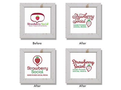 Strawberry Social Logo Design