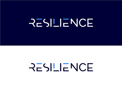 Resilience web app logo design logo minimal typography