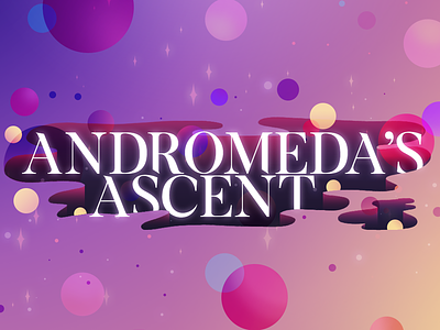 Andromeda's Ascent andromeda ascent circle illustration planets space typography