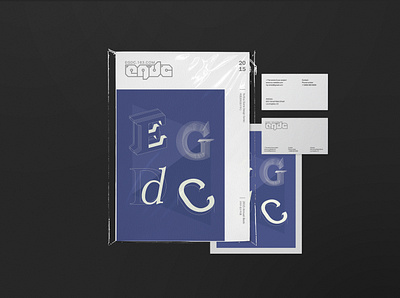 EGDC 2015 Annual Book branding typography