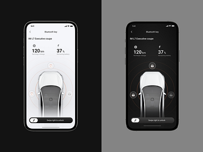 IM Motors Bluetooth Key app design ui ux