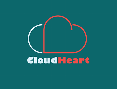 cloudheart logo design