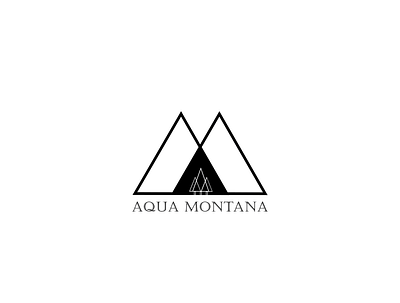 Aqua Montana - Logo Design design icon illustration logo logo design minimal