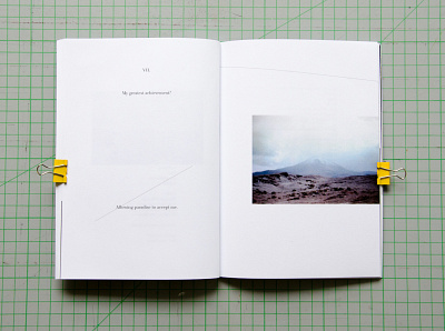 Somewhere, Craters book design indesign