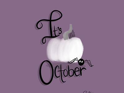 It October Illustration Print