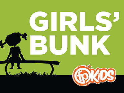 Girls Bunk Camp Sign camp church kids yard sign