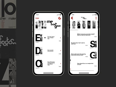 iMessage redesign, Emil Ruder app emil ruder imessage redesign