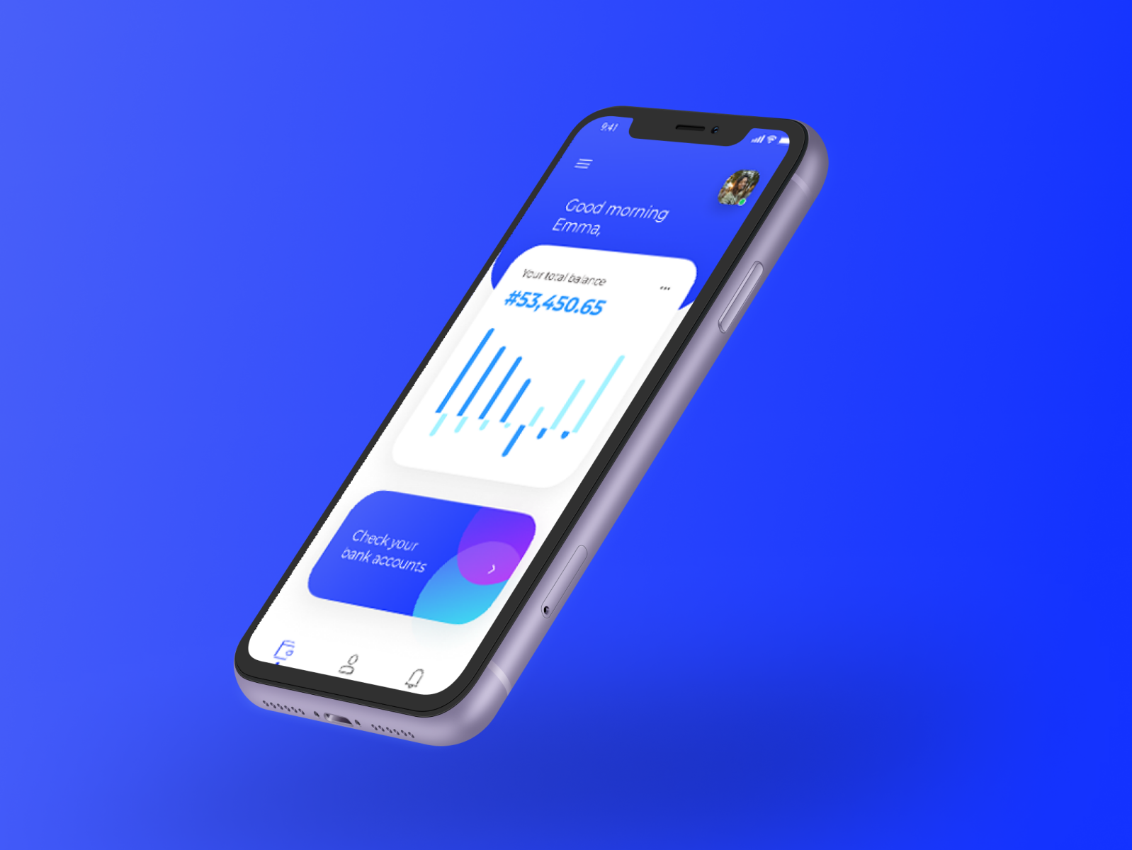 Banking App - Home screen by Tiamiyu Mubarak on Dribbble