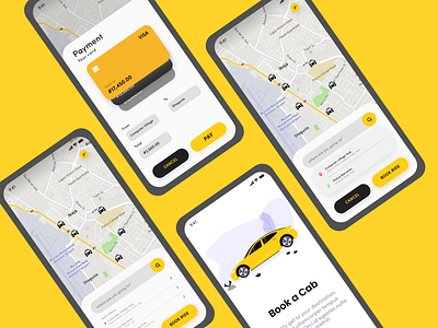 Taxi booking App app booking app cab app car booking app design explore mobile app taxi app ui uitrends user interface design user interface designer ux