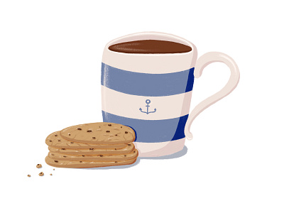 Tea with cookies books childrens illustration illustration
