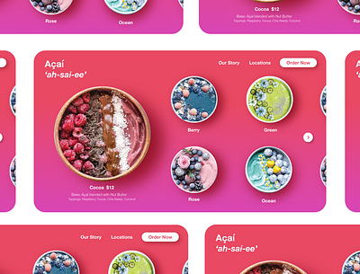 Daily UI #003 acaibowl dailyui dailyui3 dailyuichallenge design landingpage landingpagedesign