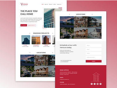 Landing page of a Real Estate company (dummy project) clean design figmadesign homepage ui homepagedesign landing landingpagedesign landingpages minimal realestate typography ui ux web website