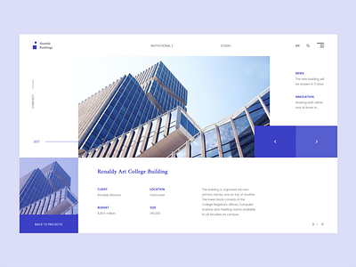 Humble buildings minimal typography ux web