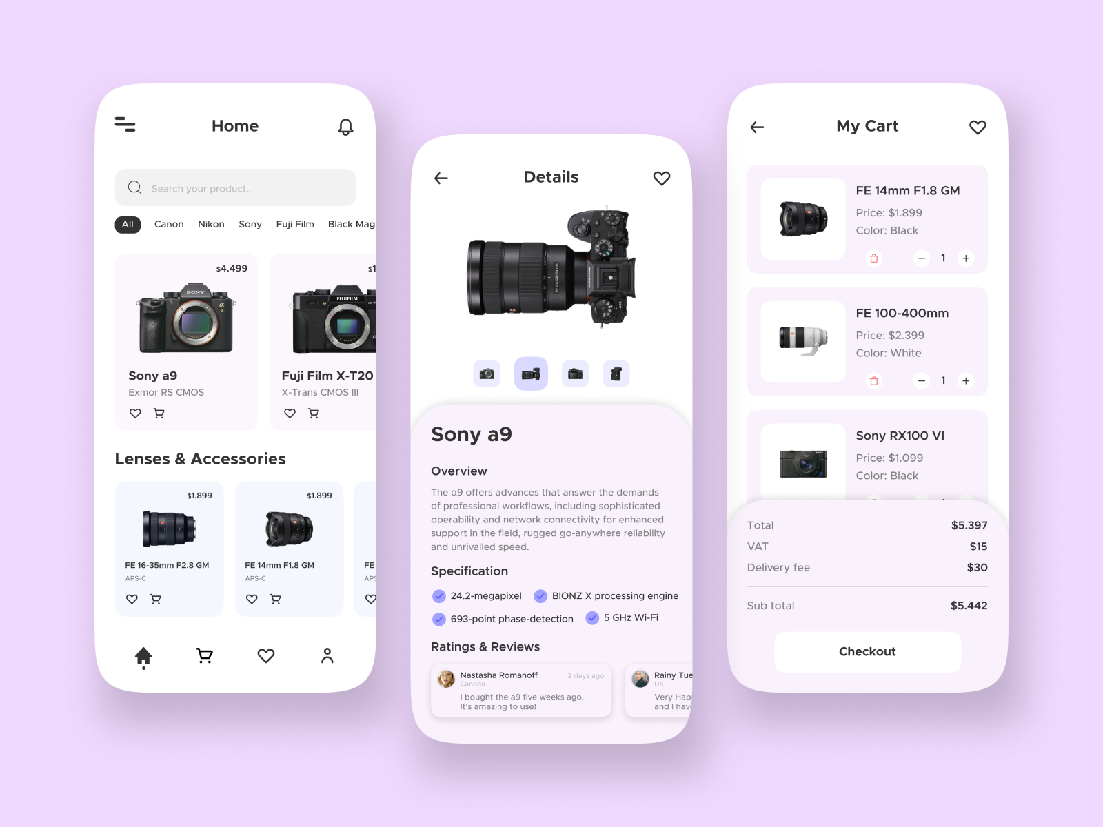 Camera Store App by fikril al on Dribbble