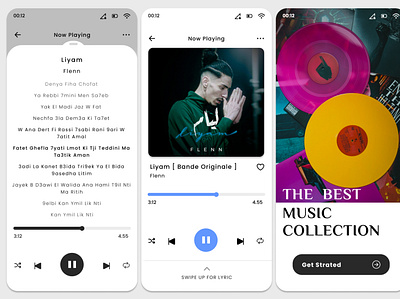 Music Player - App Design app design ui ux