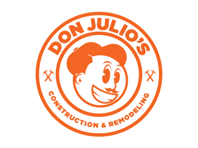 Don Julio's Construction & Remodeling construction identity logo remodeling