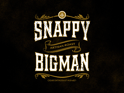 Snappy Bigman Logo blend branding coffee logo roasters