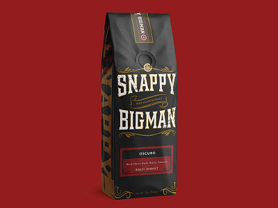 Snappy Bigman Coffee Packaging branding coffee design packaging roaster