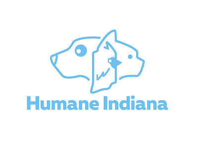 Humane Indiana Logo branding humane society logo design