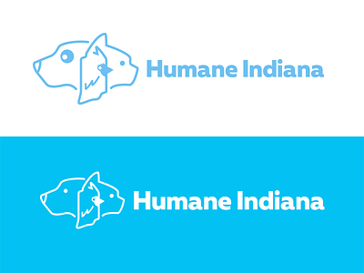 Humane Indiana Logo Alternate branding humane society logo design