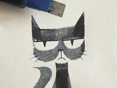 Grumpy Cat calligraphy cat doodle grumpy ink
