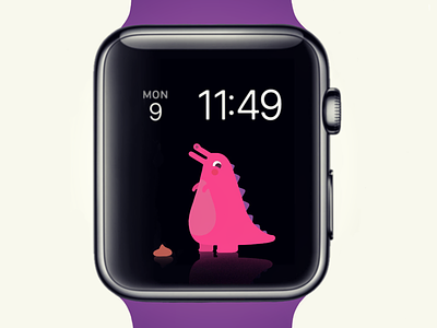 Digital pet for Apple Watch apple apple watch character design creature cute watch