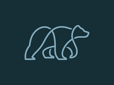 One-Line Bear Logo Design animal animal logo animals bear bear logo design icon lines logo logodesign logofolio logomark mark minimal mistershot monoline monoline logo one line one line symbol