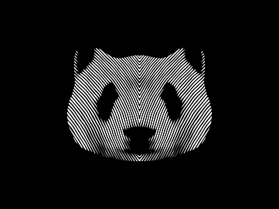 Panda Bear Lines animal animal logo bear bear logo brand design icon illustration lineart lines logo logomark mark mistershot optical illusion panda panda bear panda logo symbol vector
