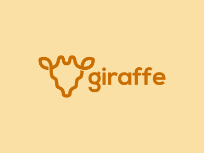 Giraffe logo animal design giraffe icon line logo mark minimal mistershot symbol